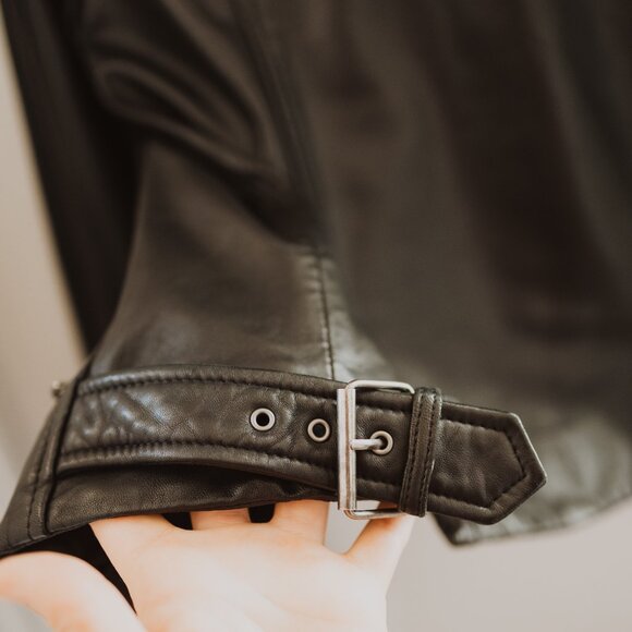 Lucky Brand Leather Moto Jacket - Picture 4 of 4